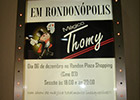 Cartaz na sala de cinema